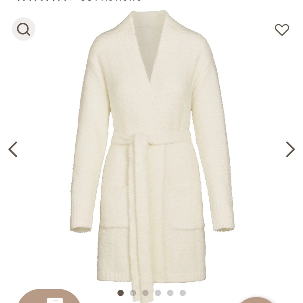 Skims short knit robe